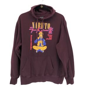 Naruto Shippuden Collection Hoodie Hooded Sweatshirt Mens Large Anime Graphic